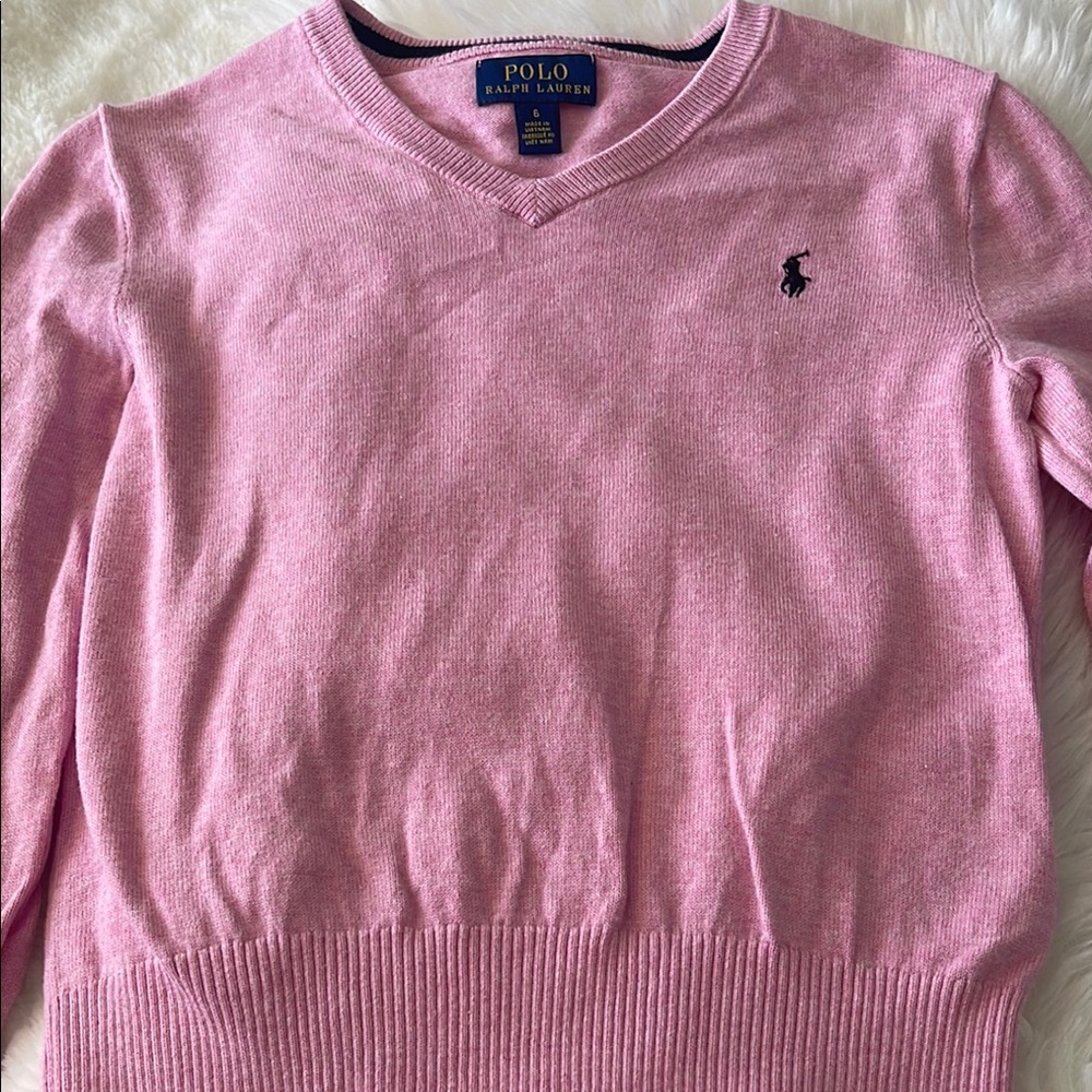 Polo by Ralph Lauren Pink Long Sleeve Tee